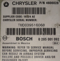 CHRYSLER STRATUS MODUŁ SENSOR AIRBAG 0285001092