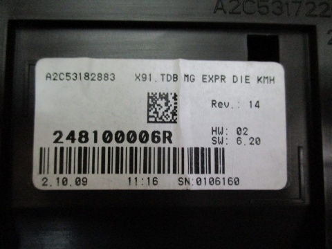 Licznik zegary 240100006R Laguna III 2.0DCI 2009r