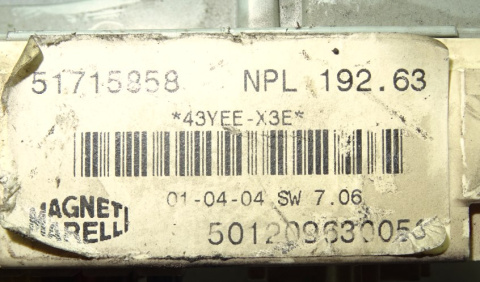 SKRZYNKA MODUŁ BSI FIAT STILO 1.9 JTD 51715858