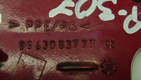 PEUGEOT 307 KLAPKA WLEWU PALIWA EKQD 9643083777