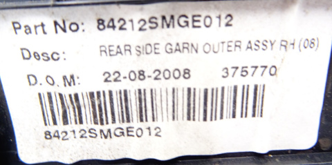 CIVIC VIII UFO 5D NAKŁADKI PROGÓW KOMPLET