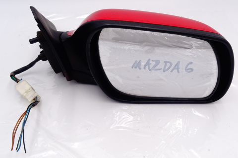 MAZDA 6 I LUSTERKO PRAWE ELEKTRYCZNE 5PIN CZERWONE