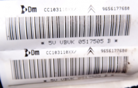 Poduszka fotela LEWA Citroen C5 X7 III 9656177680