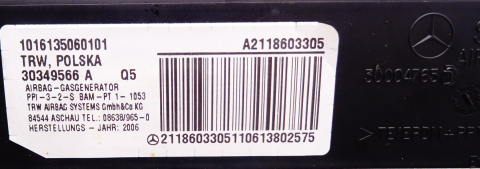 Mercedes W211 poduszka airbag pasażera A2118603305
