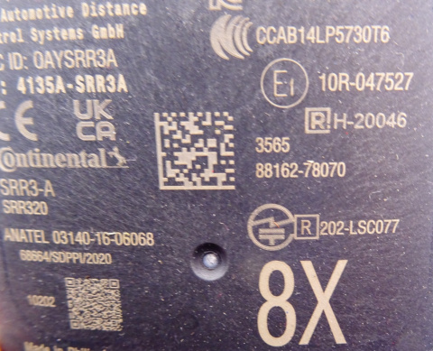 LEXUS NX 450 h+ CZUJNIK MARTWEGO POLA 88162-78070