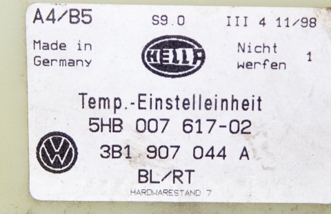 PANEL KLIMATYZACJI GOLF IV PASSAT B5 3B1907044A