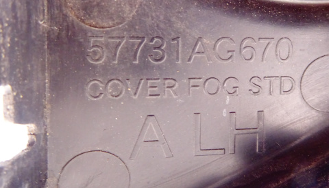 SUBARU LEGACY IV ZAŚLEPKA HALOGENU ZDERZAKA LEWA 57731AG670