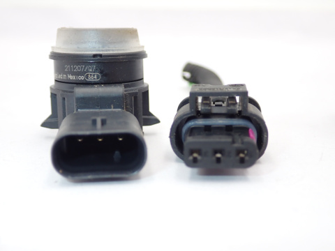 Czujnik PDC JEEP FIAT ALFA ROMEO PRZÓD 0053204633 SREBRNY Z WTYCZKĄ