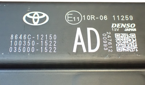 TOYOTA COROLLA E21 XII 19-24 KAMERA SZYBY PRZEDNIEJ ASYSTENT 8646C-12150