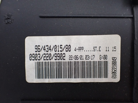 PEUGEOT 206 LICZNIK ZEGARY OBROTOMIERZ 2 WTYCZKI 9643401580 TYLKO 82361KM