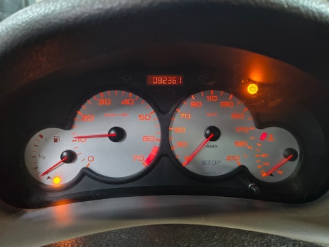 PEUGEOT 206 LICZNIK ZEGARY OBROTOMIERZ 2 WTYCZKI 9643401580 TYLKO 82361KM