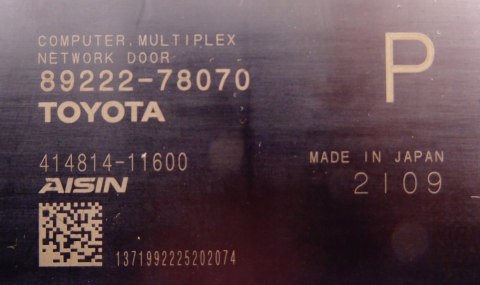 LEXUS NX 450 h+ MODUŁ DRZWI 89222-78070 - JAK NOWY