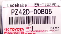LEXUS TOYOTA PLUG-IN KABEL PRZEWÓD DO ŁADOWANIA 7,5M PZ42D-00B05 - JAK NOWY