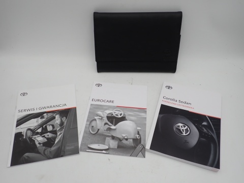 TOYOTA COROLLA SEDAN INSTRUKCJA PODRĘCZNIK UŻYTKOWNIKA ETUI GWARANCJA KPL - JAK NOWE