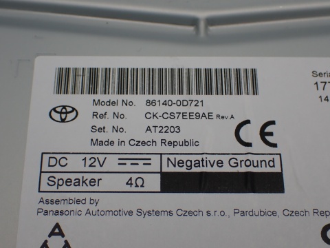 TOYOTA YARIS CROSS wyświetlacz monitor tablet radio 861400D721 JAK NOWY EU